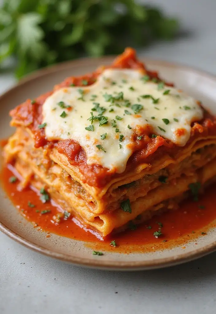30+ Cheesy Red Sauce Pasta Recipes That Melt in Your Mouth 14 30+ Cheesy Red Sauce Pasta Recipes That Melt in Your Mouth - 4. Vegan Cheesy Lasagna