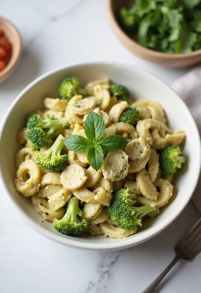 30+ Creamy Pesto Chicken Pasta Recipes Everyone Craves 66 30+ Creamy Pesto Chicken Pasta Recipes Everyone Craves - 14. Creamy Pesto Chicken Pasta with Broccoli