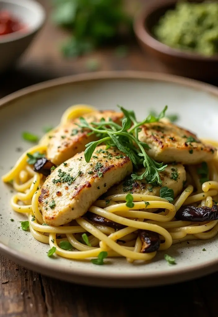 30+ Creamy Pesto Chicken Pasta Recipes Everyone Craves 80 30+ Creamy Pesto Chicken Pasta Recipes Everyone Craves - 16. Creamy Pesto Chicken Pasta with Eggplant