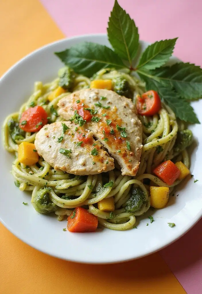 30+ Creamy Pesto Chicken Pasta Recipes Everyone Craves 38 30+ Creamy Pesto Chicken Pasta Recipes Everyone Craves - 8. Creamy Pesto Chicken Rotini