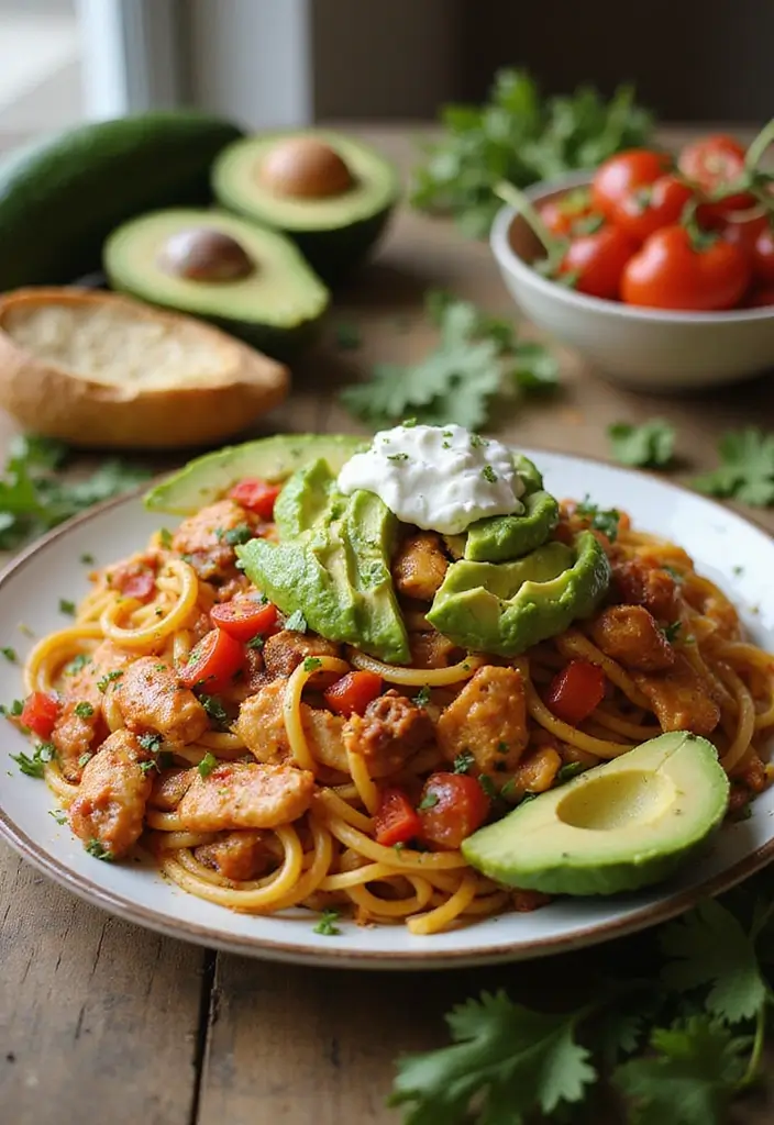 30+ Crock Pot Chicken Pasta Recipes for Effortless Weeknights - 12. Chicken Fajita Pasta