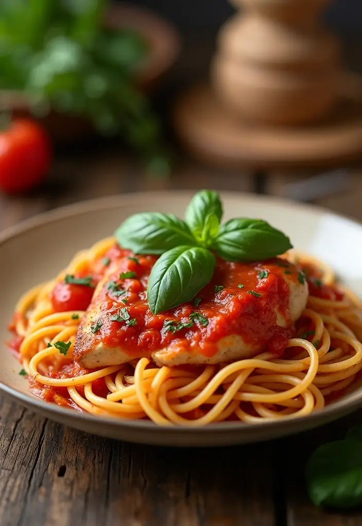 30+ Crock Pot Chicken Pasta Recipes for Effortless Weeknights - 13. Italian Chicken Pasta