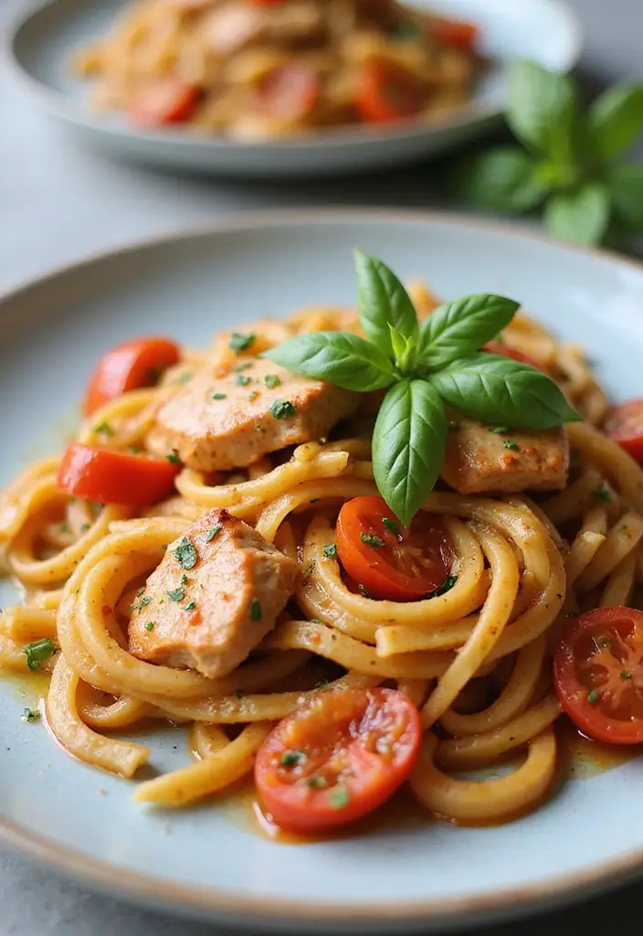 30+ Crock Pot Chicken Pasta Recipes for Effortless Weeknights - 15. Tomato Basil Chicken Pasta