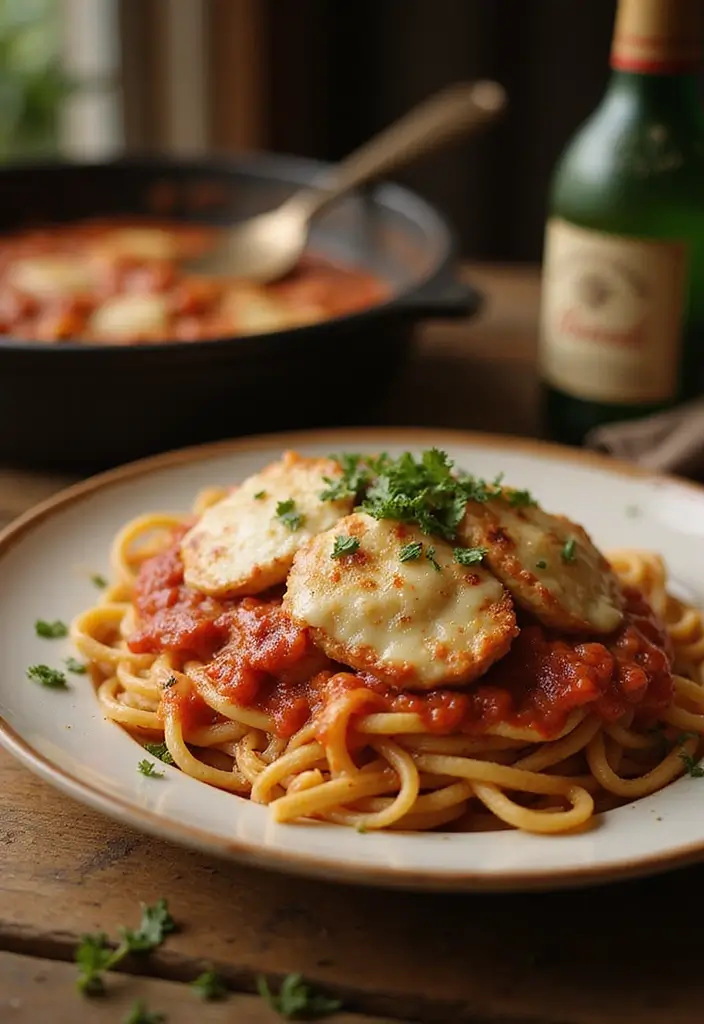 30+ Crock Pot Chicken Pasta Recipes for Effortless Weeknights - 18. Chicken Parmesan Pasta