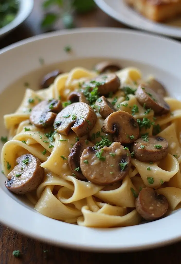 30+ Crock Pot Chicken Pasta Recipes for Effortless Weeknights - 21. Creamy Mushroom Chicken Pasta