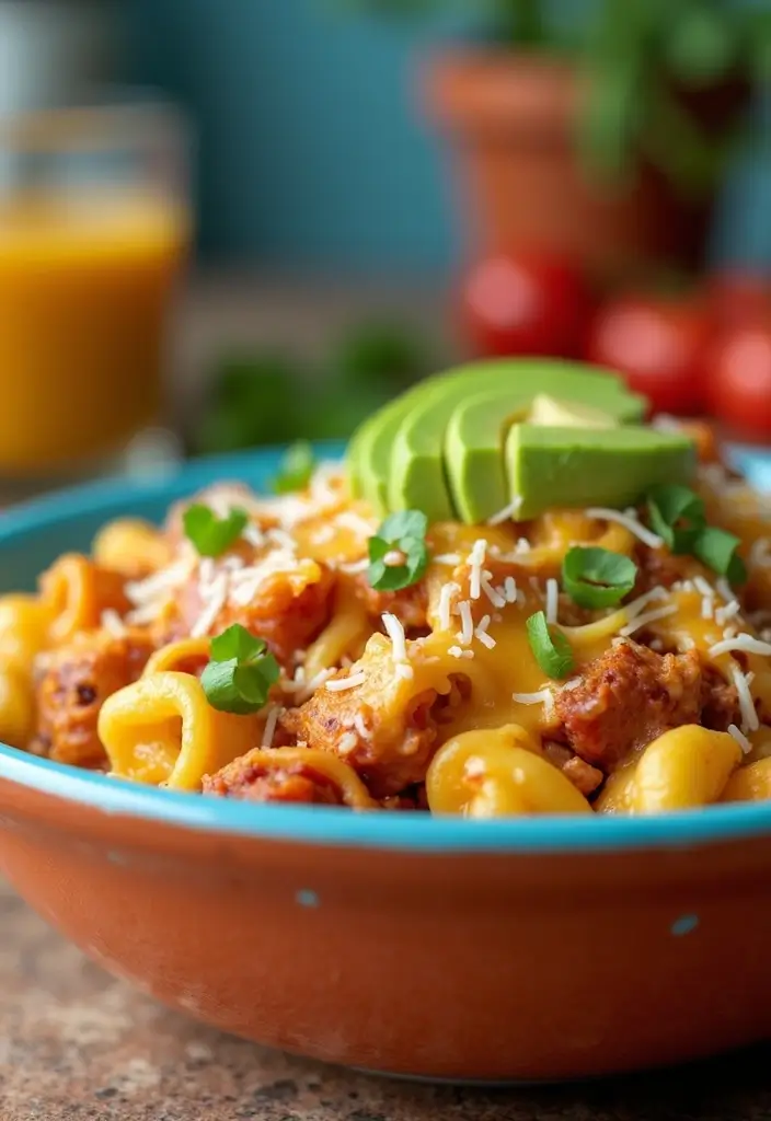 30+ Crock Pot Chicken Pasta Recipes for Effortless Weeknights - 25. Taco Chicken Pasta