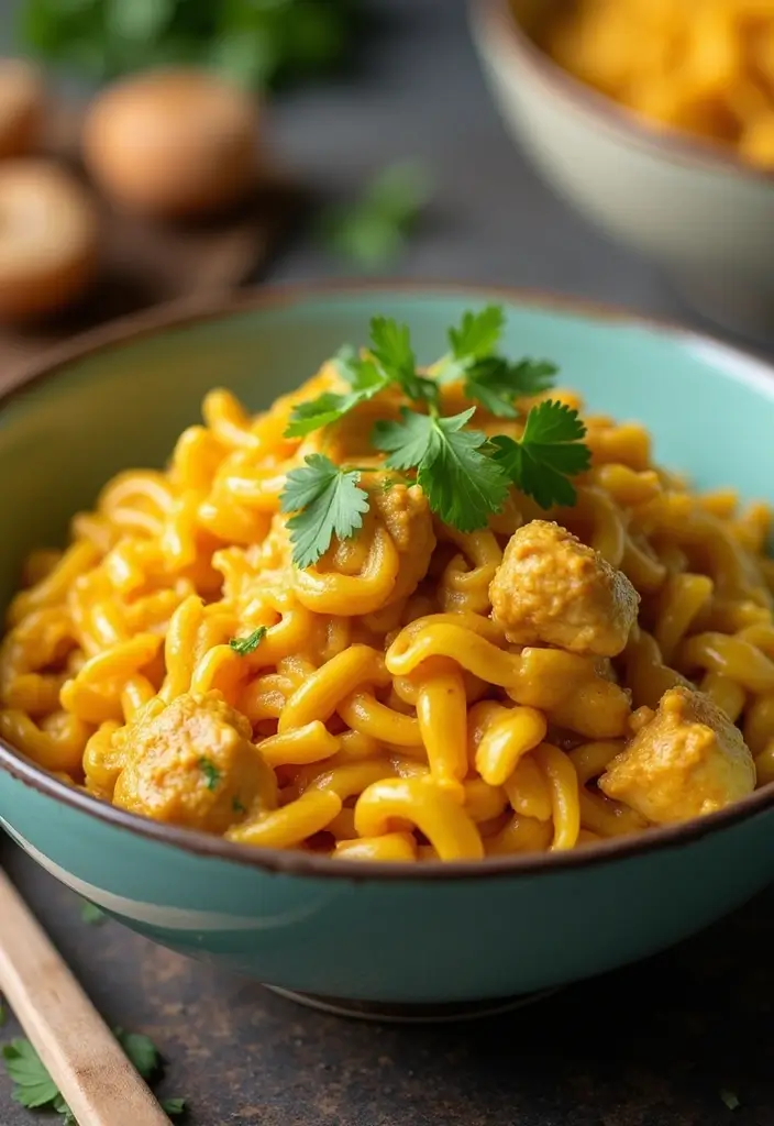 30+ Crock Pot Chicken Pasta Recipes for Effortless Weeknights - 27. Chicken Curry Pasta