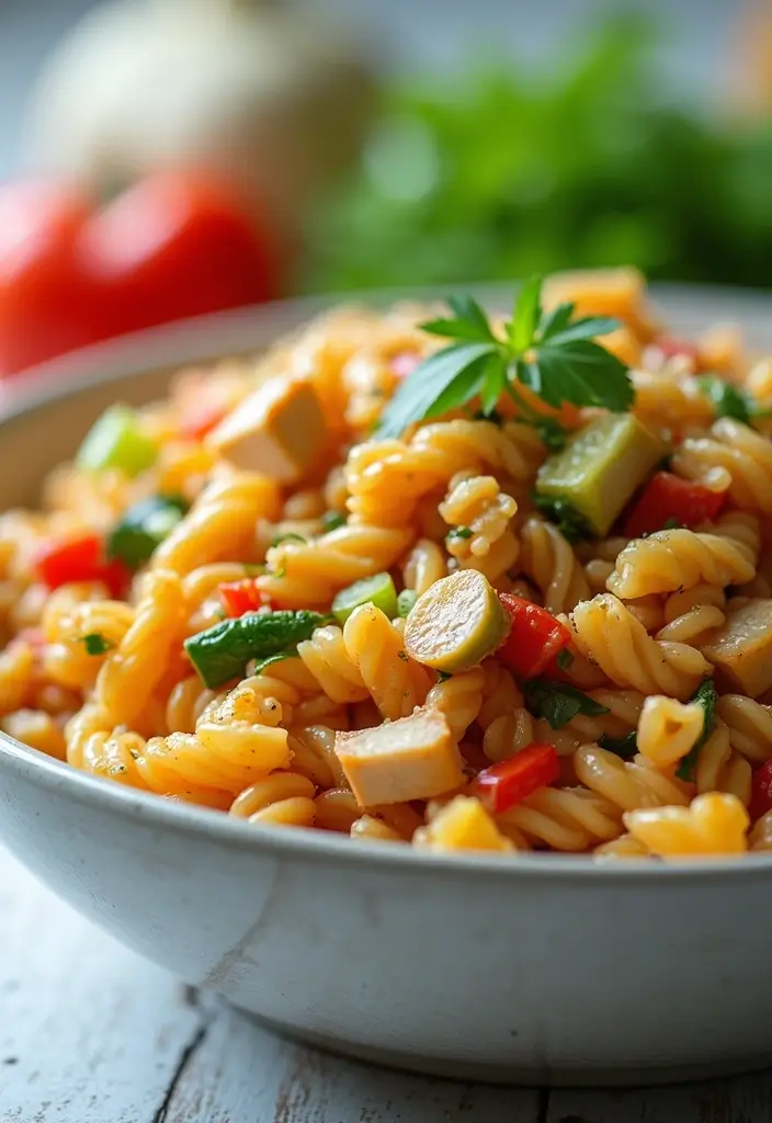 30+ Crock Pot Chicken Pasta Recipes for Effortless Weeknights - 29. Chicken and Veggie Pasta