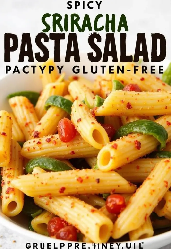 30+ Gluten Free Pasta Salad Recipes for Every Occasion 82 30+ Gluten Free Pasta Salad Recipes for Every Occasion - 14. Spicy Sriracha Pasta Salad