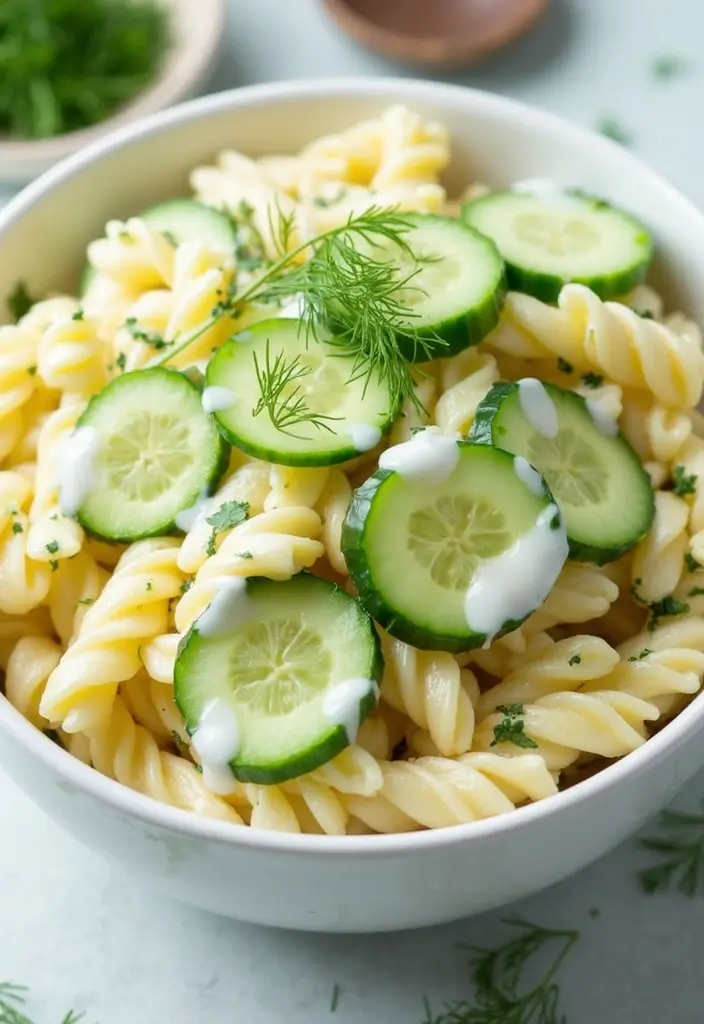 30+ Gluten Free Pasta Salad Recipes for Every Occasion 85 30+ Gluten Free Pasta Salad Recipes for Every Occasion - 15. Cucumber and Dill Pasta Salad