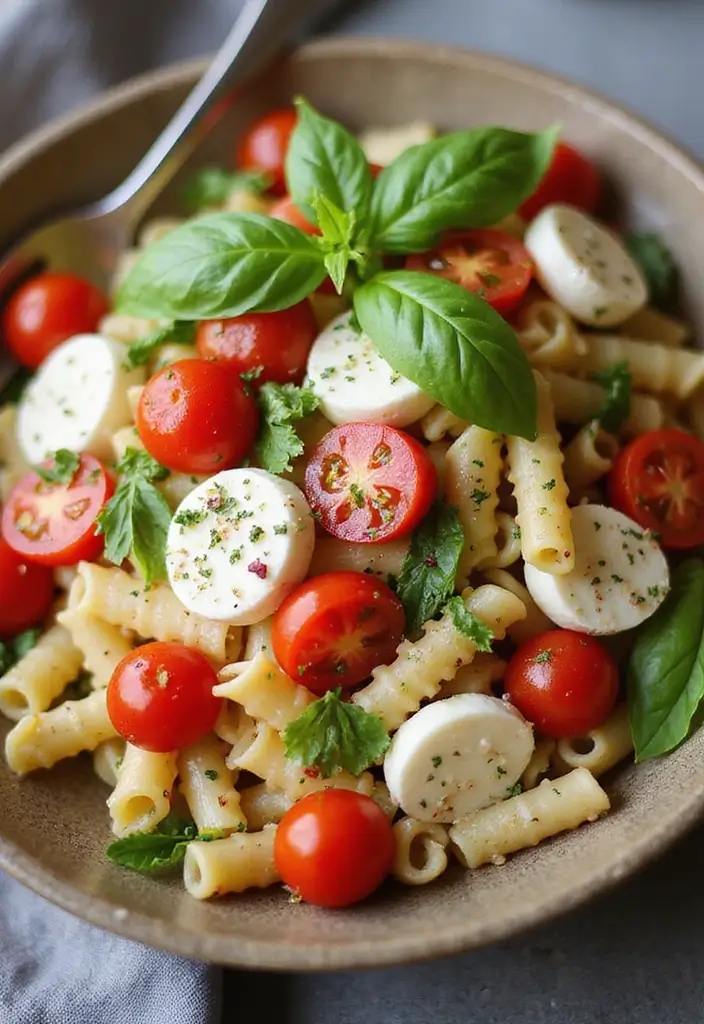 30+ Gluten Free Pasta Salad Recipes for Every Occasion 8 30+ Gluten Free Pasta Salad Recipes for Every Occasion - 2. Caprese Pasta Salad