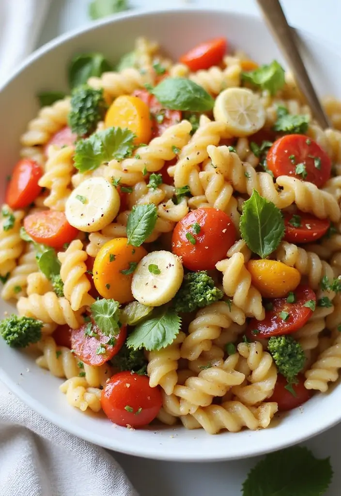 30+ Gluten Free Pasta Salad Recipes for Every Occasion 132 30+ Gluten Free Pasta Salad Recipes for Every Occasion - 22. Rainbow Pasta Salad