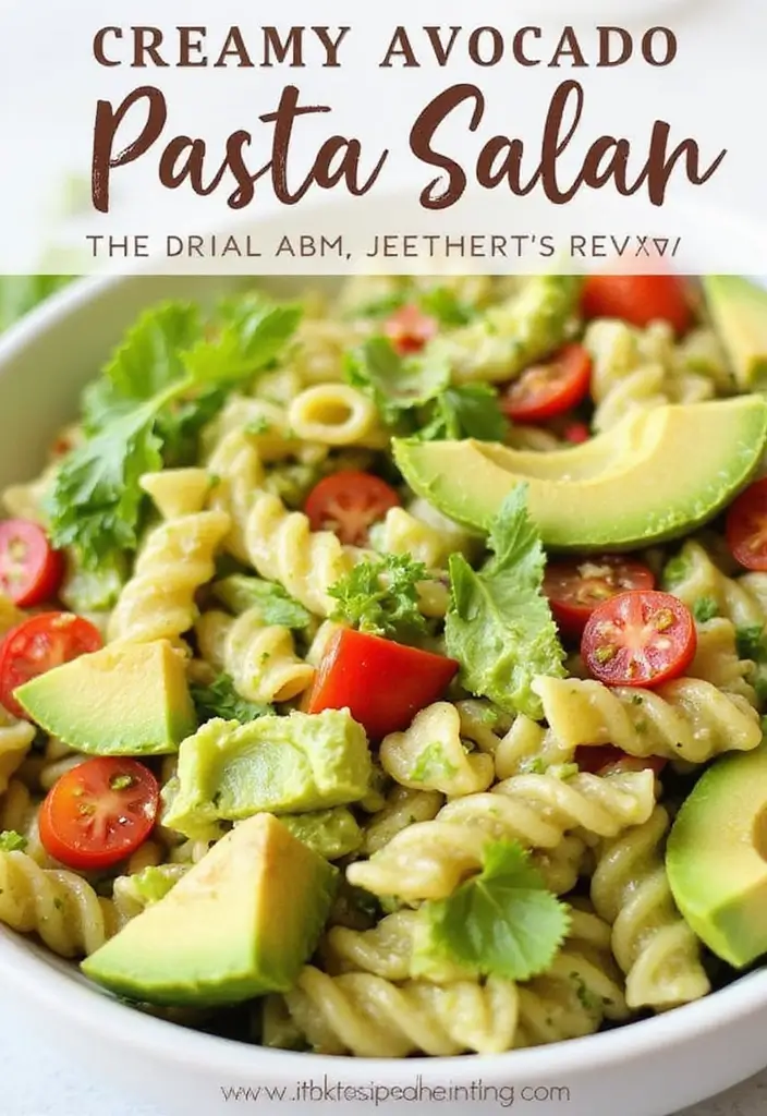 30+ Gluten Free Pasta Salad Recipes for Every Occasion 139 30+ Gluten Free Pasta Salad Recipes for Every Occasion - 23. Creamy Avocado Pasta Salad