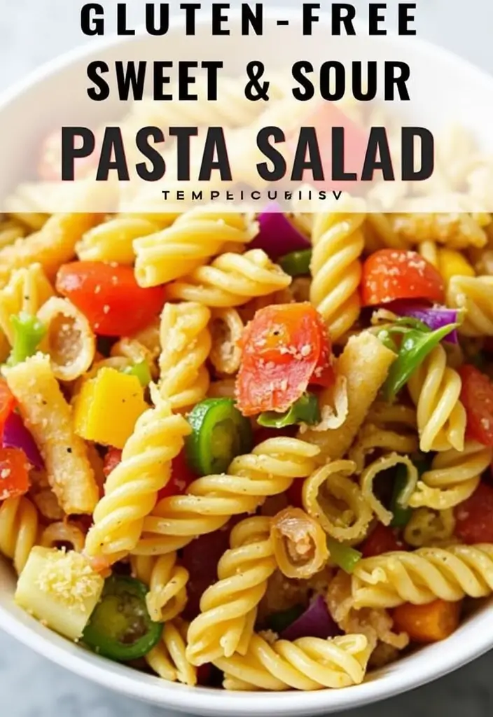 30+ Gluten Free Pasta Salad Recipes for Every Occasion 144 30+ Gluten Free Pasta Salad Recipes for Every Occasion - 24. Sweet and Sour Pasta Salad