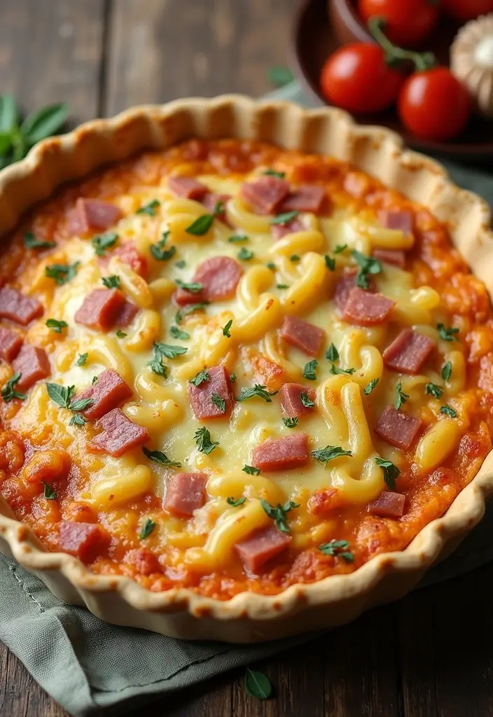 30+ Ham and Pasta Casserole Recipes for Cozy Family Nights 71 30+ Ham and Pasta Casserole Recipes for Cozy Family Nights - 11. Ham and Pasta Quiche Bake