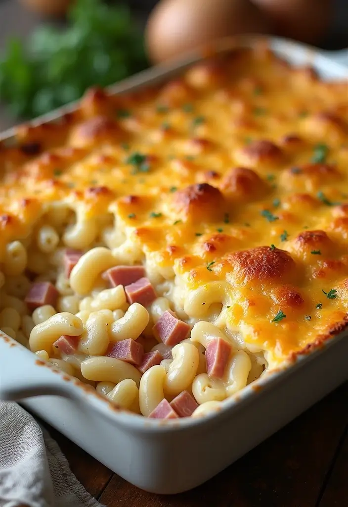 30+ Ham and Pasta Casserole Recipes for Cozy Family Nights 99 30+ Ham and Pasta Casserole Recipes for Cozy Family Nights - 15. Ham and Cheddar Pasta Bake