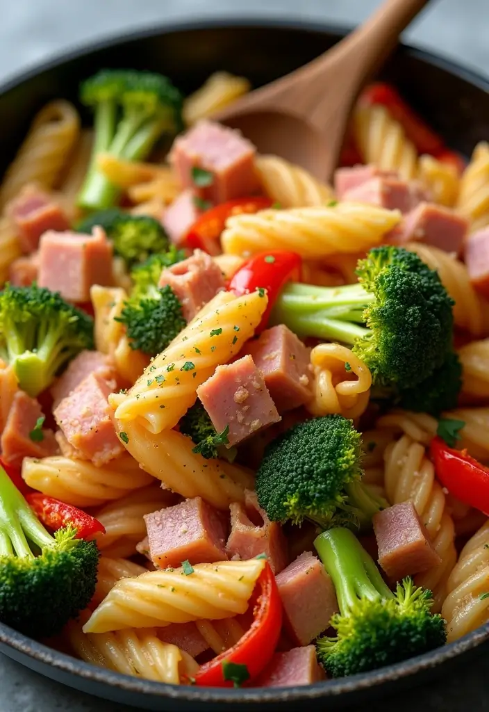 30+ Ham and Pasta Casserole Recipes for Cozy Family Nights 106 30+ Ham and Pasta Casserole Recipes for Cozy Family Nights - 16. Ham and Pasta Stir-fry Casserole