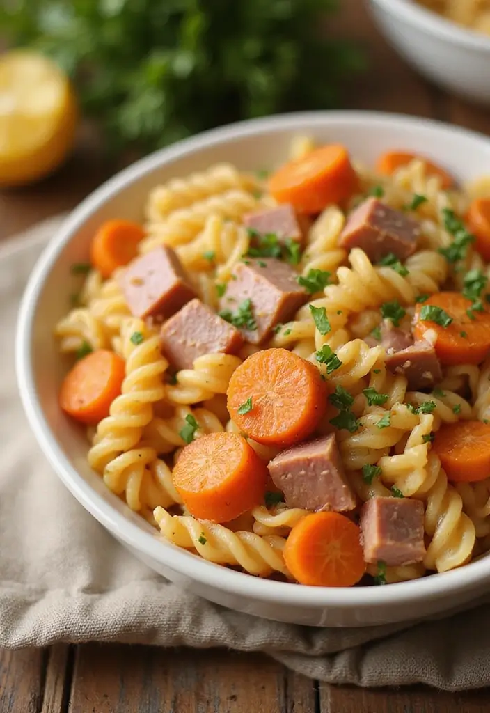 30+ Ham and Pasta Casserole Recipes for Cozy Family Nights 113 30+ Ham and Pasta Casserole Recipes for Cozy Family Nights - 17. Ham and Pasta Bake with Carrots