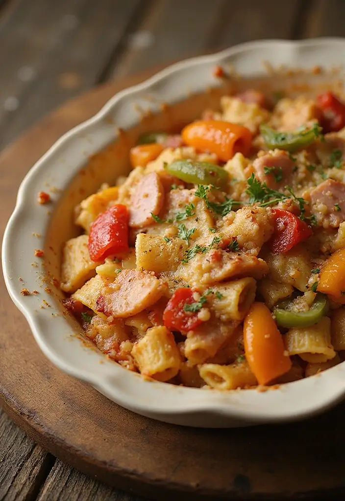 30+ Ham and Pasta Casserole Recipes for Cozy Family Nights 120 30+ Ham and Pasta Casserole Recipes for Cozy Family Nights - 18. Ham and Pasta Bake with Bell Peppers
