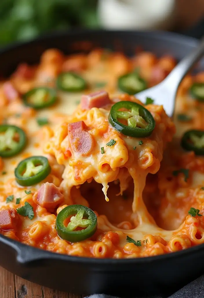 30+ Ham and Pasta Casserole Recipes for Cozy Family Nights 127 30+ Ham and Pasta Casserole Recipes for Cozy Family Nights - 19. Spicy Ham and Pasta Bake