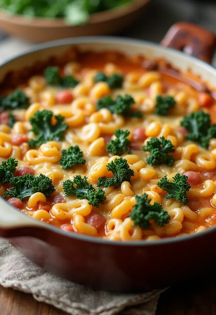 30+ Ham and Pasta Casserole Recipes for Cozy Family Nights 167 30+ Ham and Pasta Casserole Recipes for Cozy Family Nights - 25. Ham and Pasta Bake with Kale