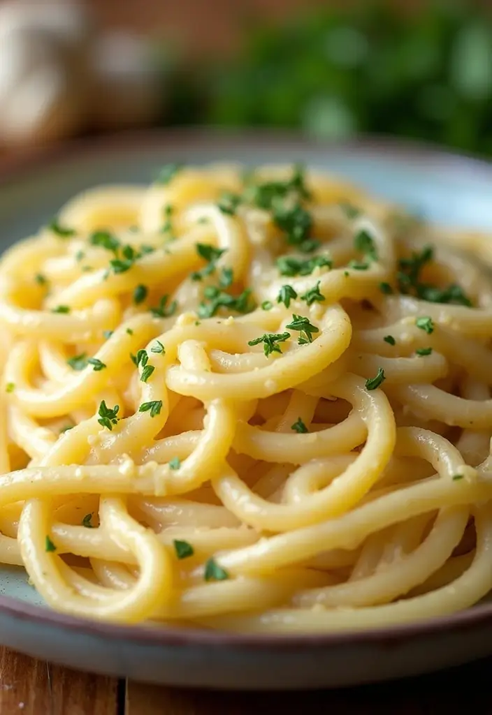 30+ Heavy Cream Dinner Pasta Recipes That Taste Restaurant-Quality 80 30+ Heavy Cream Dinner Pasta Recipes That Taste Restaurant-Quality - 14. Garlic Butter Cream Pasta