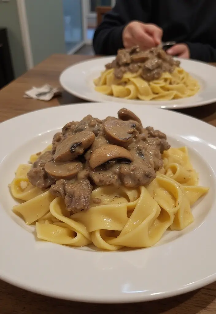 30+ Heavy Cream Dinner Pasta Recipes That Taste Restaurant-Quality 99 30+ Heavy Cream Dinner Pasta Recipes That Taste Restaurant-Quality - 17. Beef Stroganoff Pasta