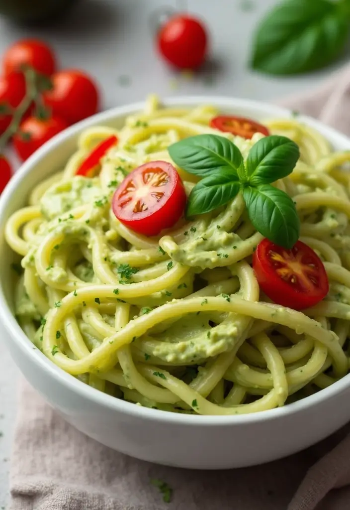 30+ Heavy Cream Dinner Pasta Recipes That Taste Restaurant-Quality 125 30+ Heavy Cream Dinner Pasta Recipes That Taste Restaurant-Quality - 21. Creamy Avocado Pasta