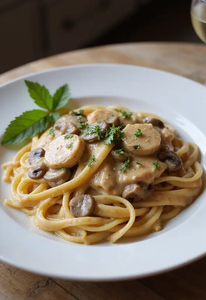 30+ Heavy Cream Dinner Pasta Recipes That Taste Restaurant-Quality 130 30+ Heavy Cream Dinner Pasta Recipes That Taste Restaurant-Quality - 22. Creamy Chicken Marsala Pasta