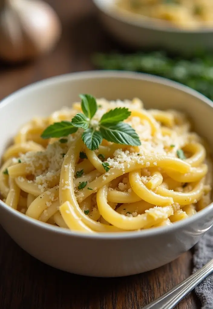 30+ Heavy Cream Dinner Pasta Recipes That Taste Restaurant-Quality 135 30+ Heavy Cream Dinner Pasta Recipes That Taste Restaurant-Quality - 23. Creamy Garlic Parmesan Pasta