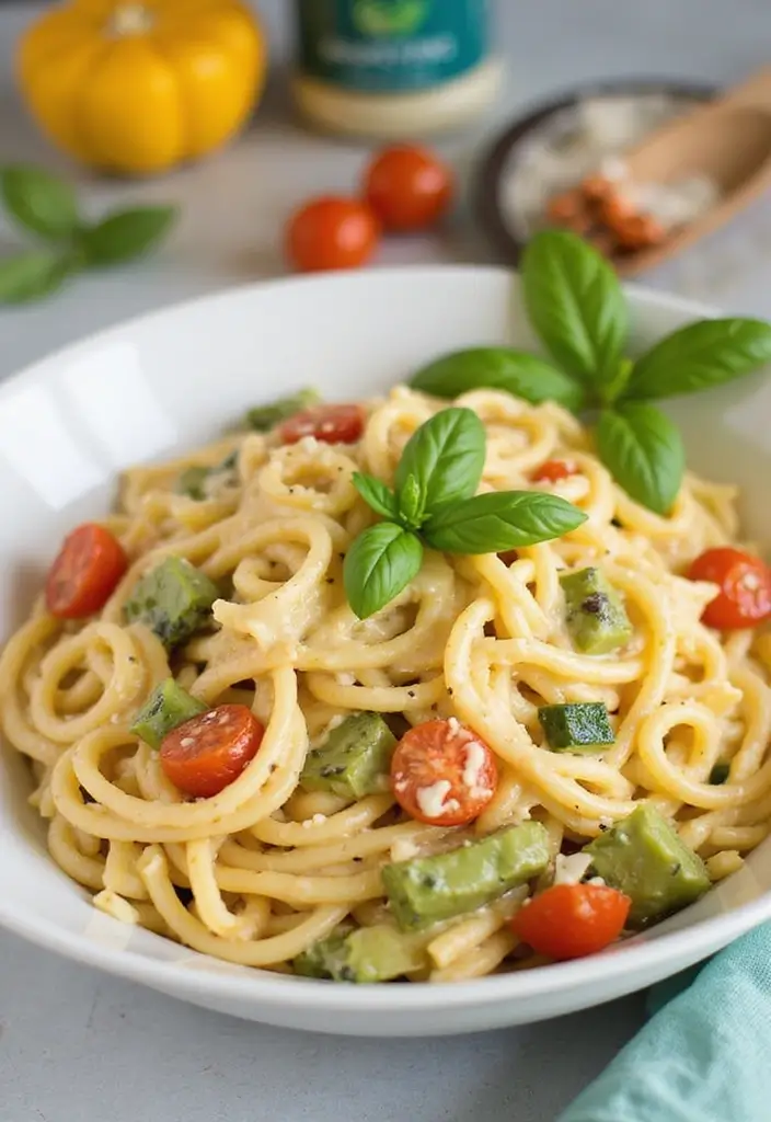 30+ Heavy Cream Dinner Pasta Recipes That Taste Restaurant-Quality 145 30+ Heavy Cream Dinner Pasta Recipes That Taste Restaurant-Quality - 25. Veggie Alfredo Pasta