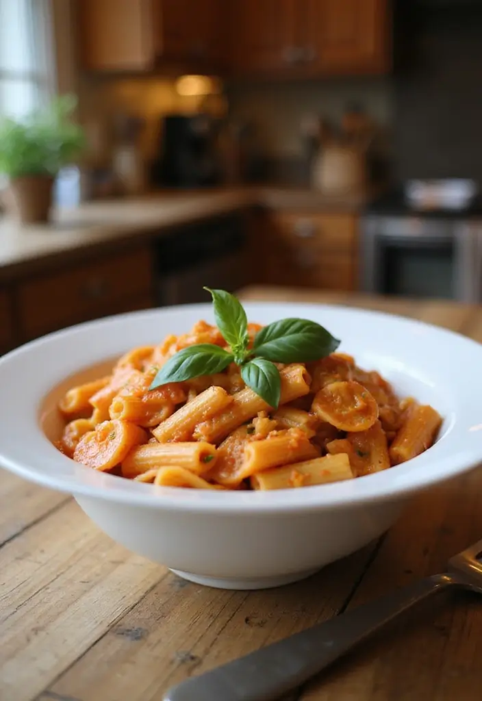 30+ Heavy Cream Dinner Pasta Recipes That Taste Restaurant-Quality 32 30+ Heavy Cream Dinner Pasta Recipes That Taste Restaurant-Quality - 6. Penne alla Vodka with Heavy Cream