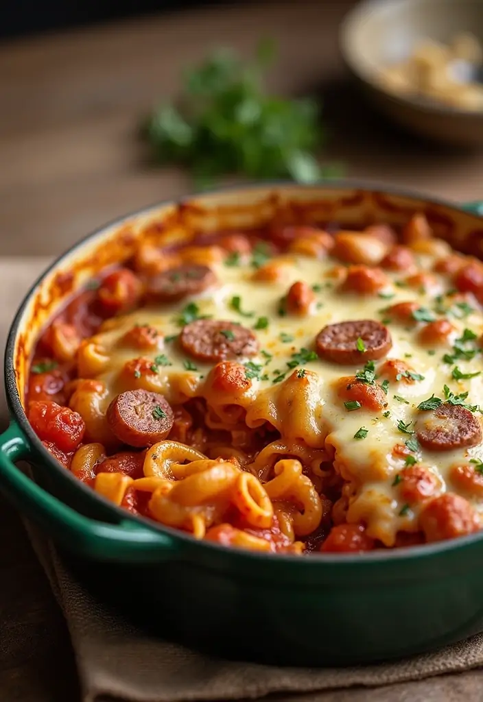 30+ Hot Italian Sausage Pasta Recipes for Bold Flavors - 4. Sausage and Peppers Pasta Bake
