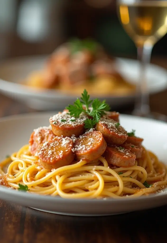 30+ Hot Italian Sausage Pasta Recipes for Bold Flavors - 5. Zesty Sausage Carbonara