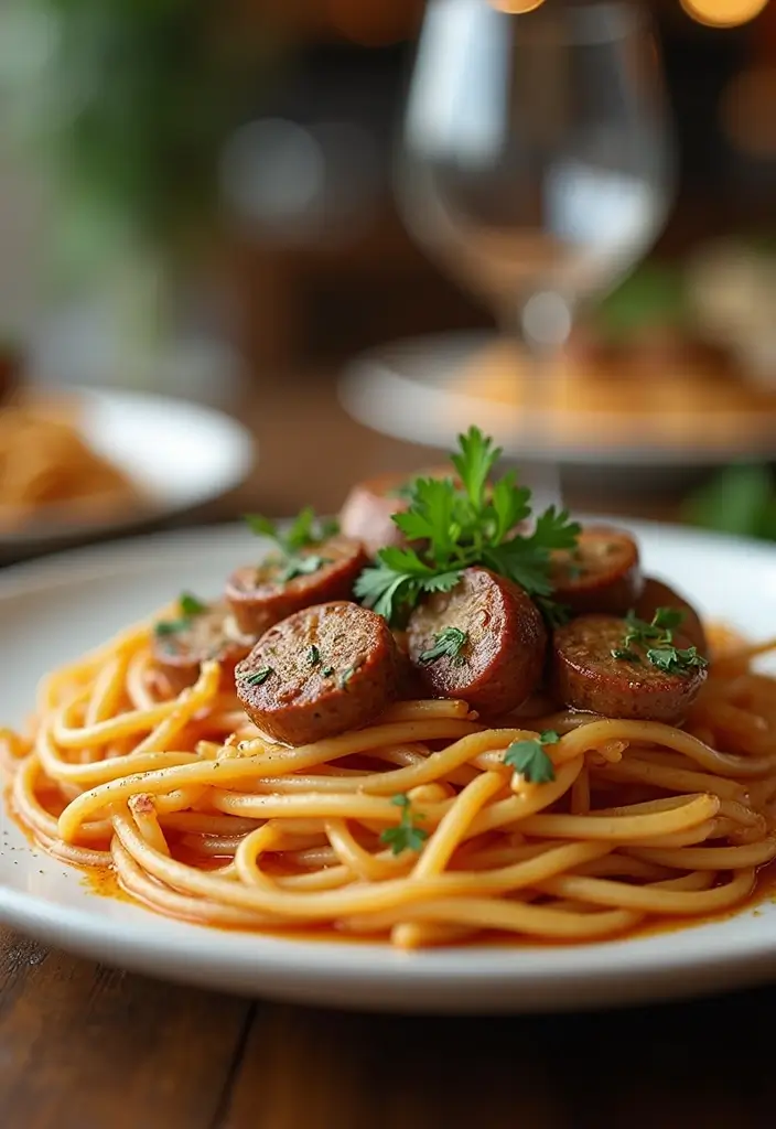 30+ Hot Italian Sausage Pasta Recipes for Bold Flavors - 8. Spicy Sausage and Mushroom Pasta