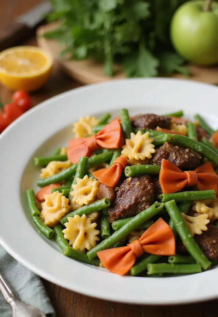 30+ One Pan Pasta Recipes with Ground Beef for Effortless Meals 92 30+ One Pan Pasta Recipes with Ground Beef for Effortless Meals - 18. Beef and Green Bean Pasta
