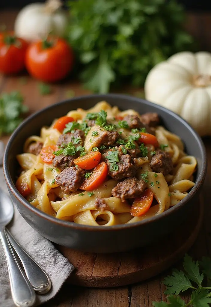 30+ One Pan Pasta Recipes with Ground Beef for Effortless Meals 121 30+ One Pan Pasta Recipes with Ground Beef for Effortless Meals - 23. Beef and Cabbage Pasta