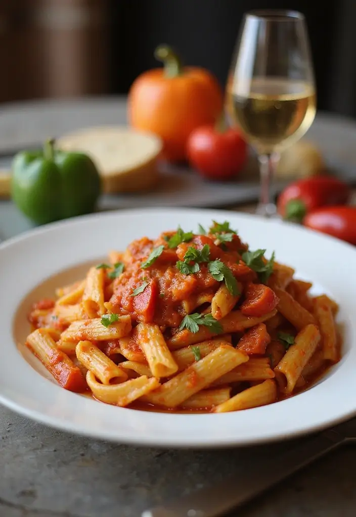 30+ Pasta Recipes for Pregnant Women That Are Nutritious and Safe 44 30+ Pasta Recipes for Pregnant Women That Are Nutritious and Safe - 14. Penne Arrabbiata with Bell Peppers