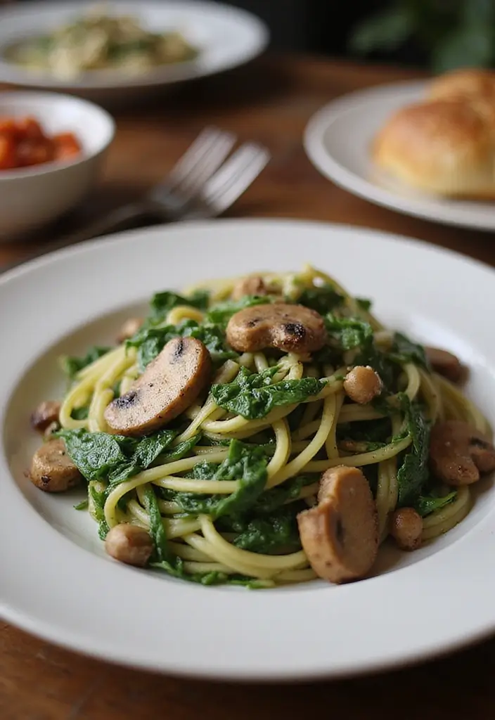 30+ Pasta Recipes for Pregnant Women That Are Nutritious and Safe 97 30+ Pasta Recipes for Pregnant Women That Are Nutritious and Safe - 29. Spinach and Mushroom Pasta