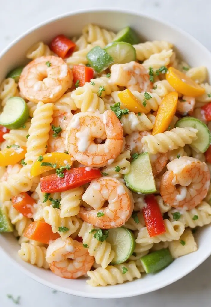 30+ Pasta Salad Recipes with Ranch Dressing Everyone Will Love 94 30+ Pasta Salad Recipes with Ranch Dressing Everyone Will Love - 16. Shrimp Ranch Pasta Salad