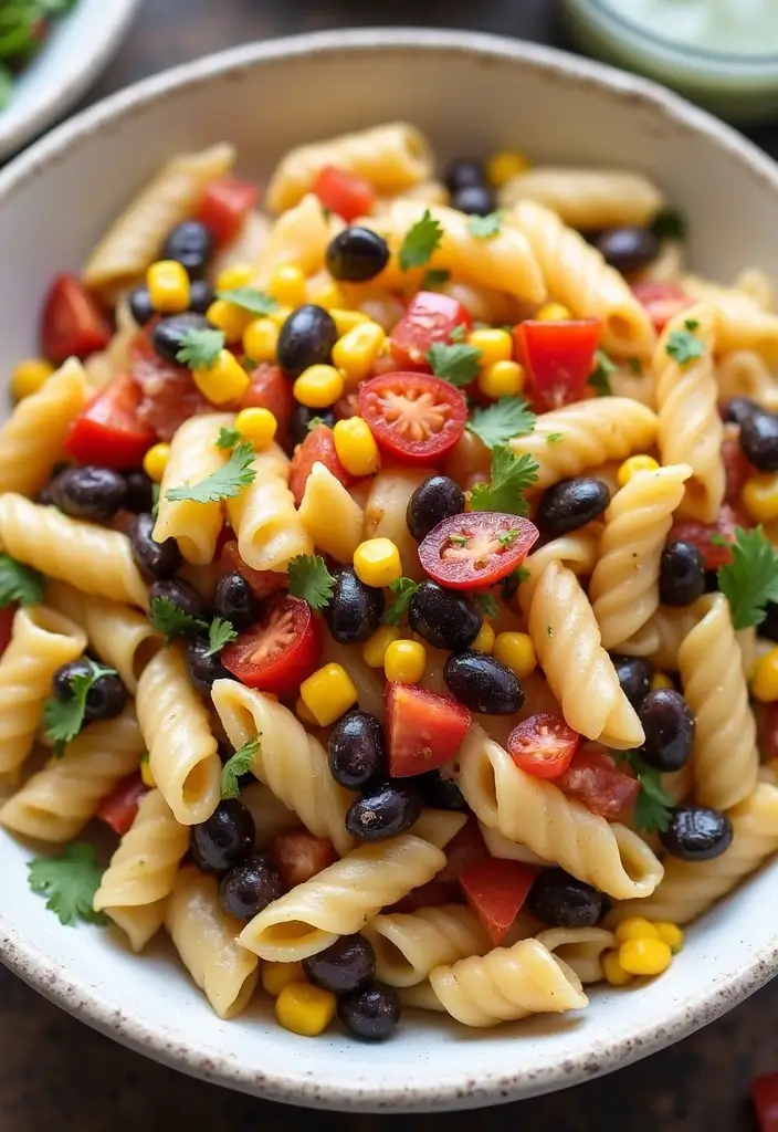 30+ Pasta Salad Recipes with Ranch Dressing Everyone Will Love 124 30+ Pasta Salad Recipes with Ranch Dressing Everyone Will Love - 22. Tex-Mex Ranch Pasta Salad
