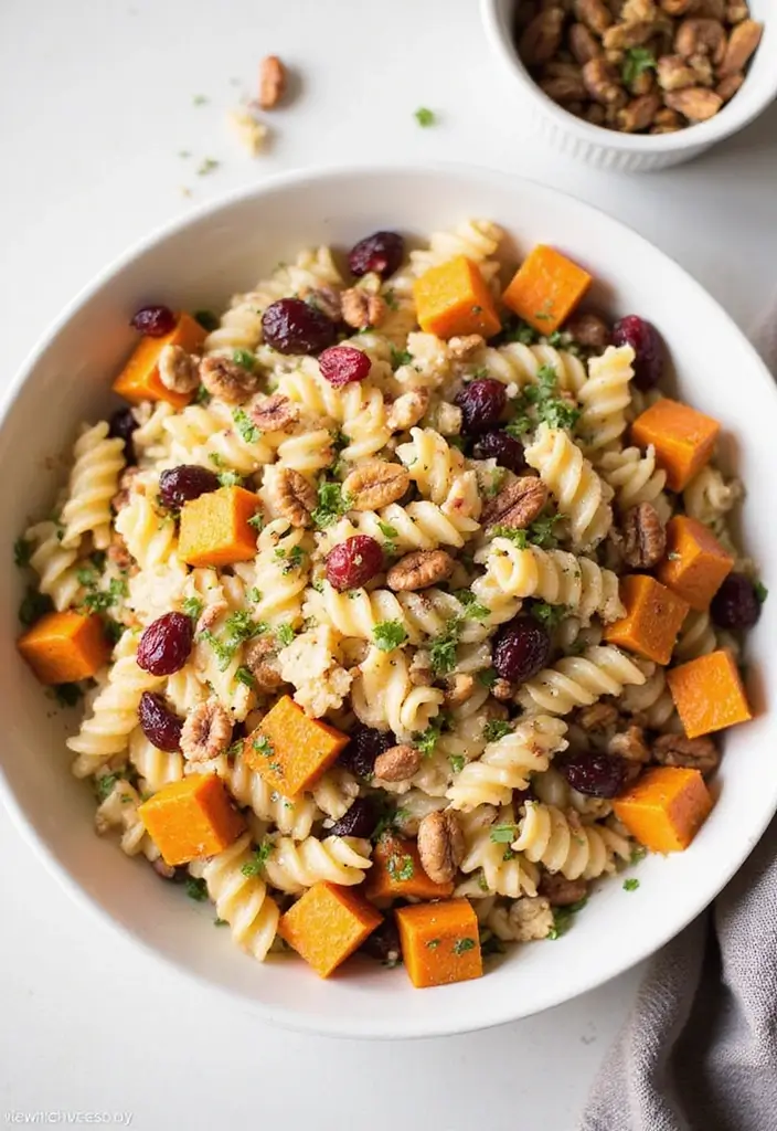 30+ Pasta Salad Recipes with Ranch Dressing Everyone Will Love 142 30+ Pasta Salad Recipes with Ranch Dressing Everyone Will Love - 26. Harvest Ranch Pasta Salad