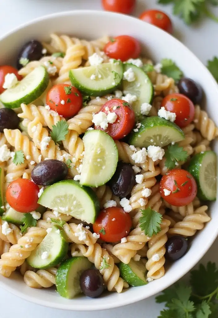 30+ Pasta Salad Recipes with Ranch Dressing Everyone Will Love 23 30+ Pasta Salad Recipes with Ranch Dressing Everyone Will Love - 5. Greek Ranch Pasta Salad