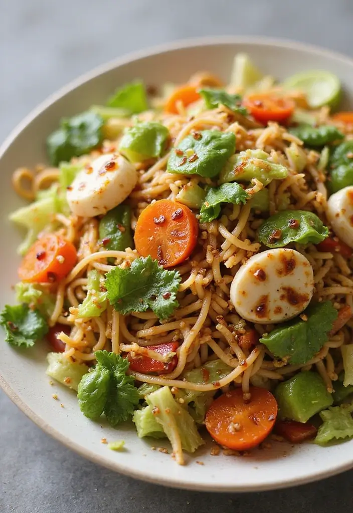 30+ Pasta Salad with Lettuce Recipes for Crunchy Fresh Bites 56 30+ Pasta Salad with Lettuce Recipes for Crunchy Fresh Bites - 10. Crunchy Asian Noodle Salad with Romaine Lettuce