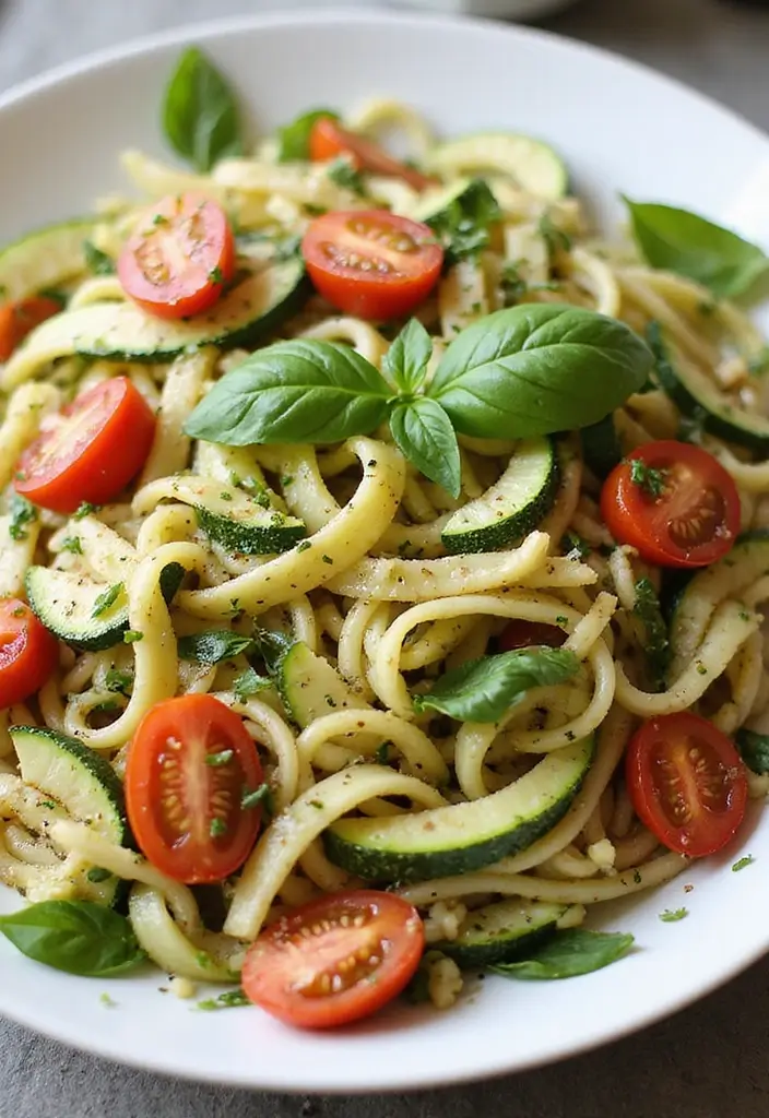 30+ Pasta Salad with Lettuce Recipes for Crunchy Fresh Bites 66 30+ Pasta Salad with Lettuce Recipes for Crunchy Fresh Bites - 12. Zucchini Noodle Salad with Pasta