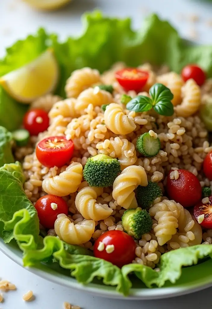 30+ Pasta Salad with Lettuce Recipes for Crunchy Fresh Bites 134 30+ Pasta Salad with Lettuce Recipes for Crunchy Fresh Bites - 24. Farro and Veggie Pasta Salad with Lettuce