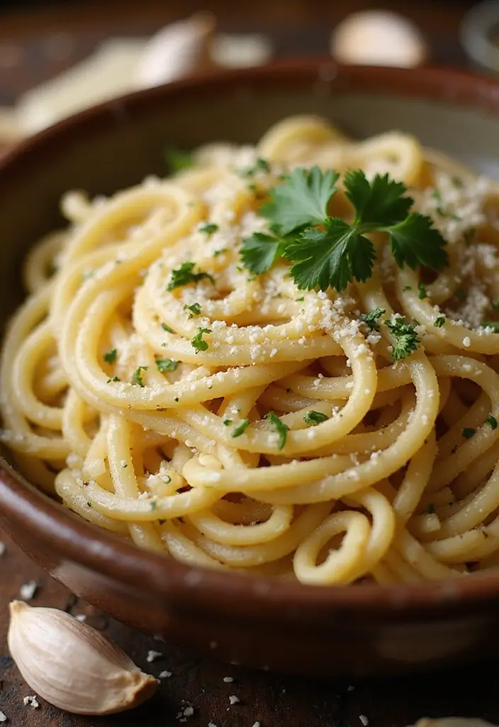 30+ Pasta and Vodka Sauce Recipes That Feel Restaurant-Worthy 68 30+ Pasta and Vodka Sauce Recipes That Feel Restaurant-Worthy - 12. Garlic Parmesan Vodka Pasta