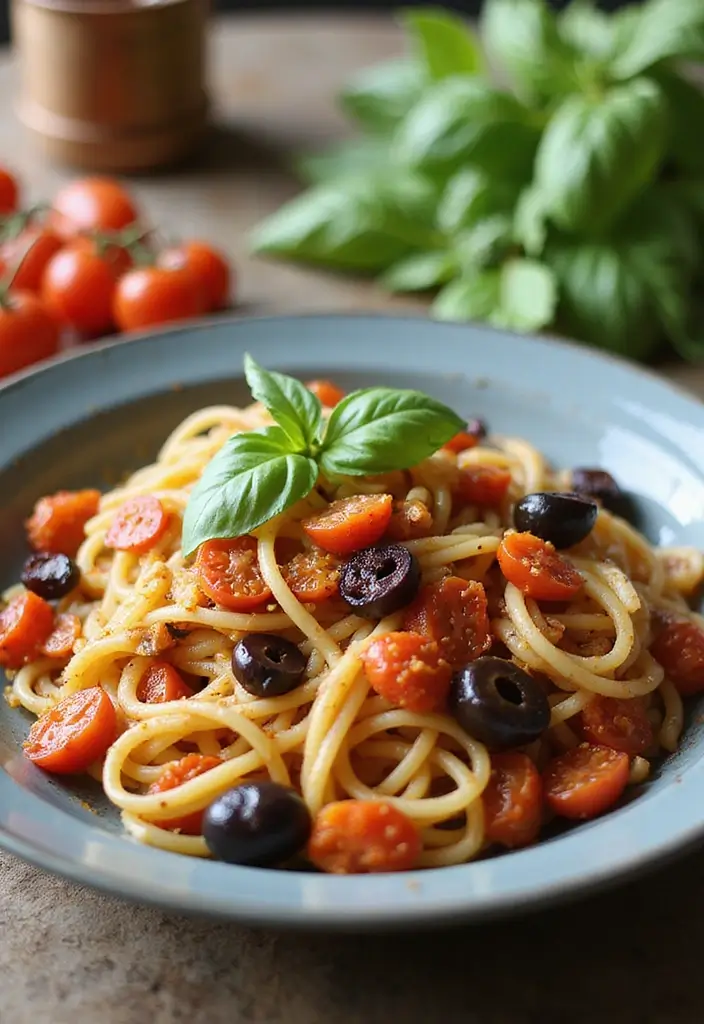 30+ Pasta and Vodka Sauce Recipes That Feel Restaurant-Worthy 75 30+ Pasta and Vodka Sauce Recipes That Feel Restaurant-Worthy - 13. Mediterranean Vodka Pasta