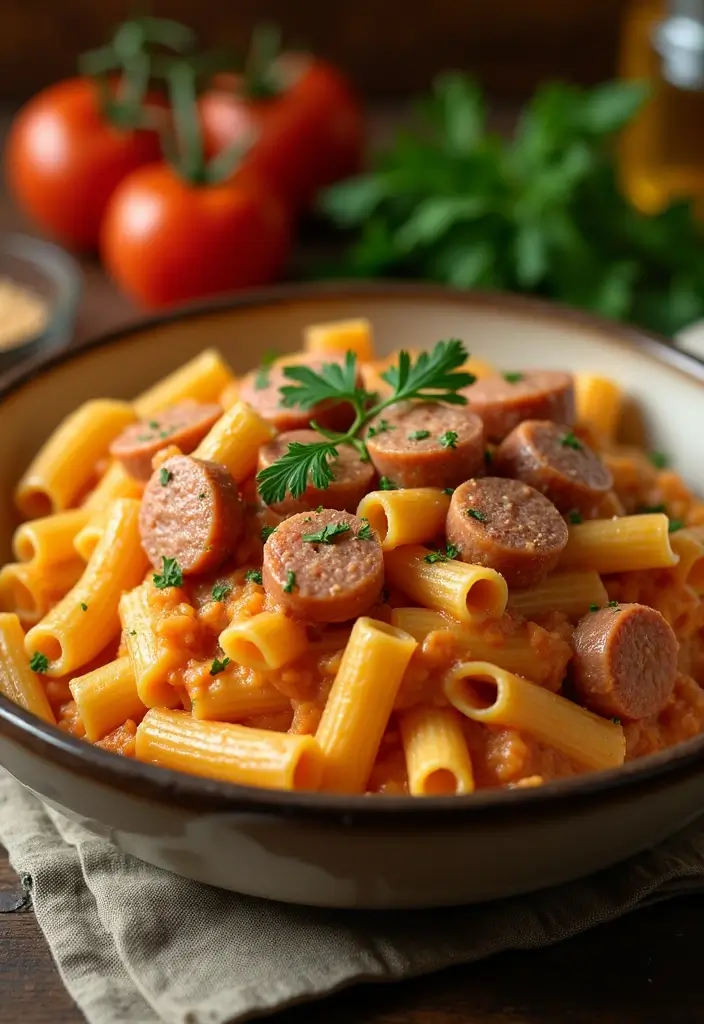 30+ Pasta and Vodka Sauce Recipes That Feel Restaurant-Worthy 20 30+ Pasta and Vodka Sauce Recipes That Feel Restaurant-Worthy - 4. Pasta alla Vodka with Sausage