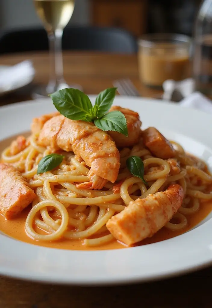 30+ Pasta and Vodka Sauce Recipes That Feel Restaurant-Worthy 32 30+ Pasta and Vodka Sauce Recipes That Feel Restaurant-Worthy - 6. Lobster Pasta in Vodka Sauce